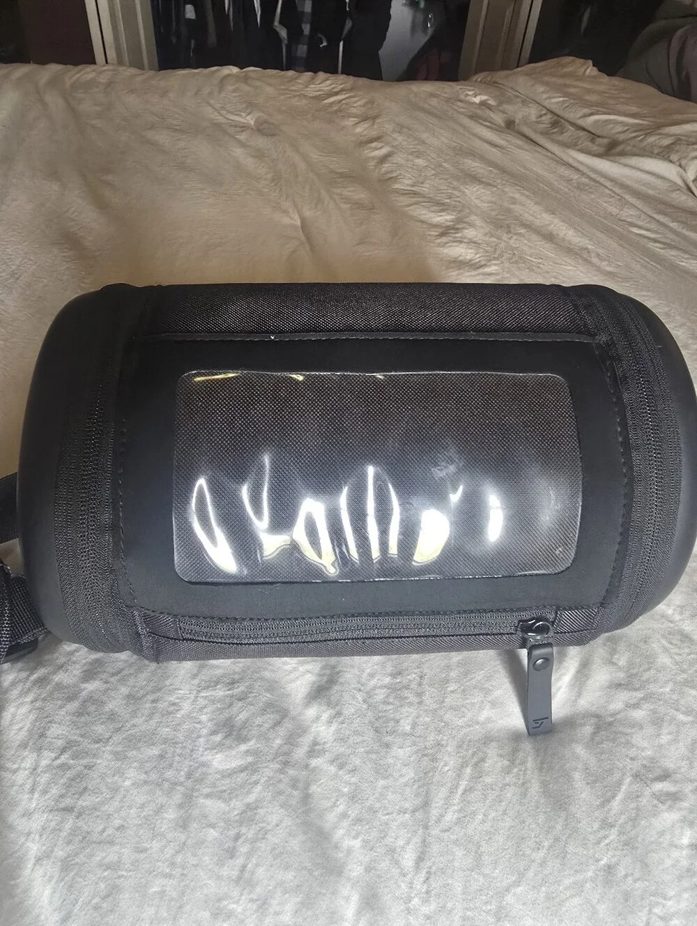 Gymshark Black Duffel with Logo